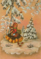 Happy New Year Christmas CHILDREN Vintage Postcard CPSM #PAY257.GB - Neujahr