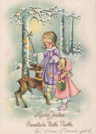 Happy New Year Christmas CHILDREN Vintage Postcard CPSM #PAW556.GB - Neujahr