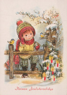 Happy New Year Christmas CHILDREN Vintage Postcard CPSM #PAW812.GB - Nouvel An