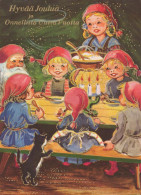 Happy New Year Christmas CHILDREN Vintage Postcard CPSM #PAY066.GB - Nouvel An