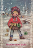 Happy New Year Christmas CHILDREN Vintage Postcard CPSM #PAU013.GB - Neujahr