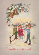Happy New Year Christmas CHILDREN Vintage Postcard CPSM #PAU074.GB - Neujahr