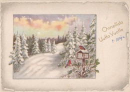 Happy New Year Christmas Vintage Postcard CPSM #PAT826.GB - Neujahr