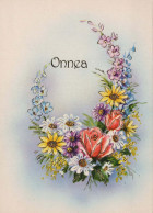FLOWERS Vintage Postcard CPSM #PAS104.GB - Flowers