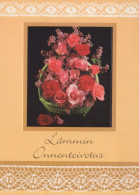 FLOWERS Vintage Postcard CPSM #PAR743.GB - Fleurs