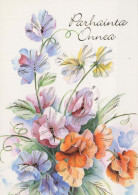 FLOWERS Vintage Postcard CPSM #PAR322.GB - Fleurs