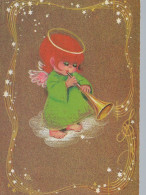 ANGEL CHRISTMAS Holidays Vintage Postcard CPSM #PAJ020.GB - Angels