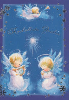 ANGEL CHRISTMAS Holidays Vintage Postcard CPSM #PAG951.GB - Angeli