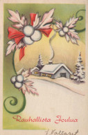 Bonne Année Noël Vintage Carte Postale CPSMPF #PKG232.FR - Neujahr