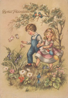 PÂQUES ENFANTS Vintage Carte Postale CPSM #PBO299.FR - Easter