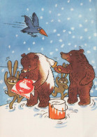 Bonne Année Noël Vintage Carte Postale CPSM #PBB272.FR - Nieuwjaar