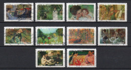 - FRANCE Adhésifs N° 74/83 Oblitérés - Série Complète LES IMPRESSIONNISTES 2006 (10 Timbres) - - Used Stamps