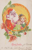 SANTA CLAUS Happy New Year Christmas Vintage Postcard CPSMPF #PKG290.GB - Kerstman