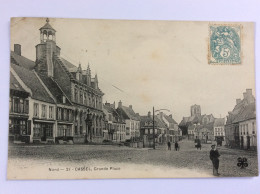 CASSEL (59) : Grande Place - 1908 - Cassel