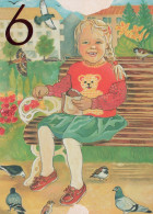 HAPPY BIRTHDAY 6 Year Old BOY CHILDREN Vintage Postal CPSM #PBT812.GB - Anniversaire