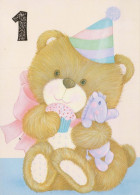 BEAR Animals Vintage Postcard CPSM #PBS168.GB - Bären