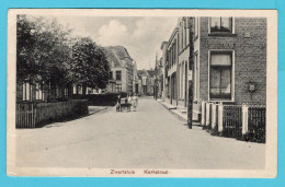 NEDERLAND Prentbriefkaart Kerkstraat 1927 Zwartsluis Naar Sneek - Sonstige & Ohne Zuordnung