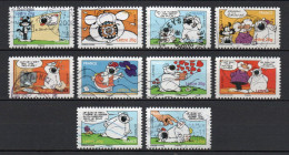 - FRANCE Adhésifs N° 86/95 Oblitérés - Série Complète SOURIRES (chien Cubitus) 2006 (10 Timbres) - - Used Stamps