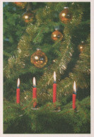 Happy New Year Christmas CANDLE Vintage Postcard CPSM #PBN740.GB - Nouvel An