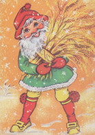 SANTA CLAUS Happy New Year Christmas Vintage Postcard CPSM #PBL116.GB - Santa Claus