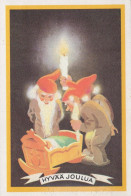 Happy New Year Christmas GNOME Vintage Postcard CPSM #PAY968.GB - Nouvel An