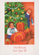 Happy New Year Christmas CHILDREN Vintage Postcard CPSM #PAY714.GB - Nouvel An