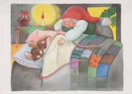 Happy New Year Christmas GNOME Vintage Postcard CPSM #PAY581.GB - Nouvel An