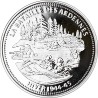 France, Médaille, La Bataille Des Ardennes, Politics, Society, War, FDC, Argent - Sonstige & Ohne Zuordnung