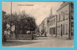 NEDERLAND Prentbriefkaart Kerkstraat 1922 Zwartsluis Naar Wapenvelde (lichte Hoekvouw) - Sonstige & Ohne Zuordnung