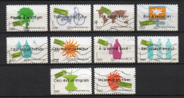 - FRANCE Adhésifs N° 183/92 Oblitérés - Série Complète ENVIRONNEMENT / DÉVELOPPEMENT DURABLE 2008 (10 Timbres) - - Used Stamps