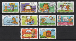 - FRANCE Adhésifs N° 194/203 Oblitérés - Série Complète SOURIRES (chat Garfield) 2008 (10 Timbres) - - Used Stamps