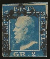 Sicily      .  Yvert    .  20  (2 Scans)    .   1859   .     O      .  Cancelled - Sicily