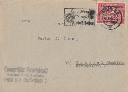 SBZ Brief EF Minr.233 Berlin 30.8.49 Kartoffelkäferstempel Gel. Nach Rostock - Briefe U. Dokumente