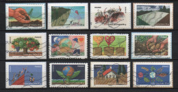 - FRANCE Adhésifs N° 526/37 Oblitérés - Série Complète FÊTE DU TIMBRE  2011 (12 Timbres) - - Used Stamps
