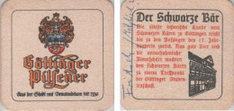 5002115 Bierdeckel Quadratisch - Göttinger Pilsener - Schwarzer Bär - Beer Mats