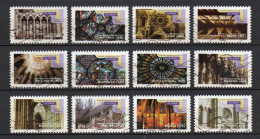 - FRANCE Adhésifs N° 552/63 Oblitérés - Série Complète L'ART GOTHIQUE 2011 (12 Timbres) - - Gebraucht