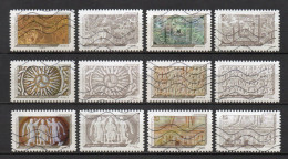 - FRANCE Adhésifs N° 650/61 Oblitérés - Série Complète IMPRESSIONS DE RELIEF 2012 (12 Timbres) - - Used Stamps