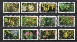 - FRANCE Adhésifs N° 686/97 Oblitérés - Série Complète FRUITS 2012 (12 Timbres) - - Used Stamps