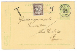 1905 - C P E P 5 C De GILLY  Pour La France - TAXE 10 C - Postkarten 1871-1909