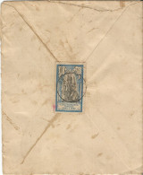 FRENCH INDIA - 25 CENT FRANKING ON COVER FROM CHANDERNAGOR TO FRANCE - 1920  - Brieven En Documenten