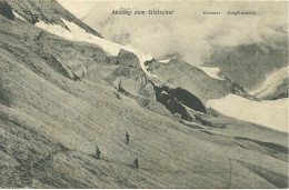 CPA ABSTIEG ZUM GLETSCHER EISMEER JUNGFRAUBAHN - Autres & Non Classés