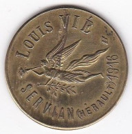 34 Hérault.  Servian, Louis Vié 5 Centimes 1916 , En Laiton - Notgeld