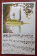 Cpa Paysage Avec Un Lac - Arbres - Obl. Breslau 1904 - Am Gardasee - Autres & Non Classés