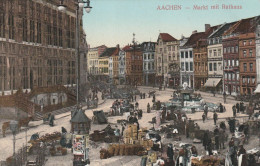 4930 127 Aachen, Markt Mit Rathaus.   - Aken