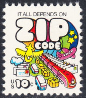 !a! USA Sc# 1511 MNH SINGLE (a3) - Zip Code - Unused Stamps