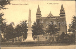 71890427 S-Gravenhage Regentesseplein Gedenknaald Kerk Den Haag - Autres & Non Classés