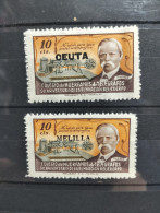 España Sellos Beneficiència De Correos Año 1943 Ceuta Melilla Sellos Nuevos*** MNH - Spanisch-Marokko