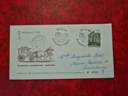 LETTRE / CARTE Luxembourg 1963 LUXEMBOURG DIEKIRCH PAR DILIGENCE - Other & Unclassified