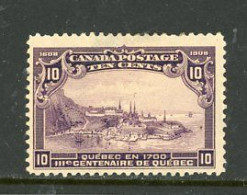 Canada MH  1908 Quebec Tercentenary - Nuovi