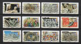 - FRANCE Adhésifs N° 877/88 Oblitérés - Série Complète ART GOTHIQUE EN FRANCE 2013 (12 Timbres) - - Gebraucht